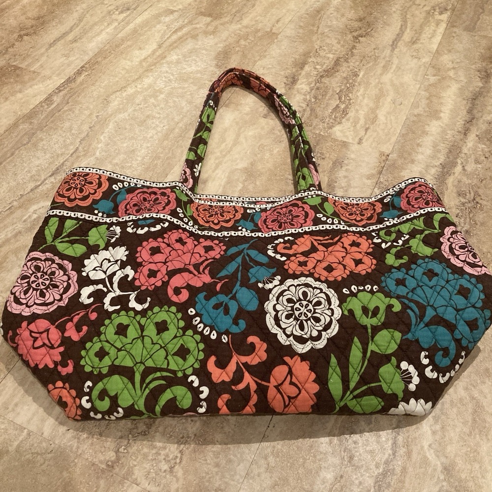 Vera Bradley Large Lola Tote, Quilted, Floral